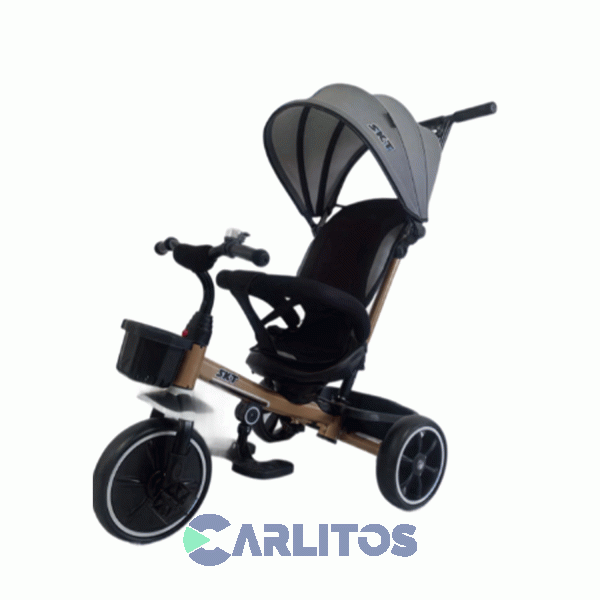 Triciclo Con Barral Y Capota Imperio Bebe Con Asiento Giratorio 180º 4013
