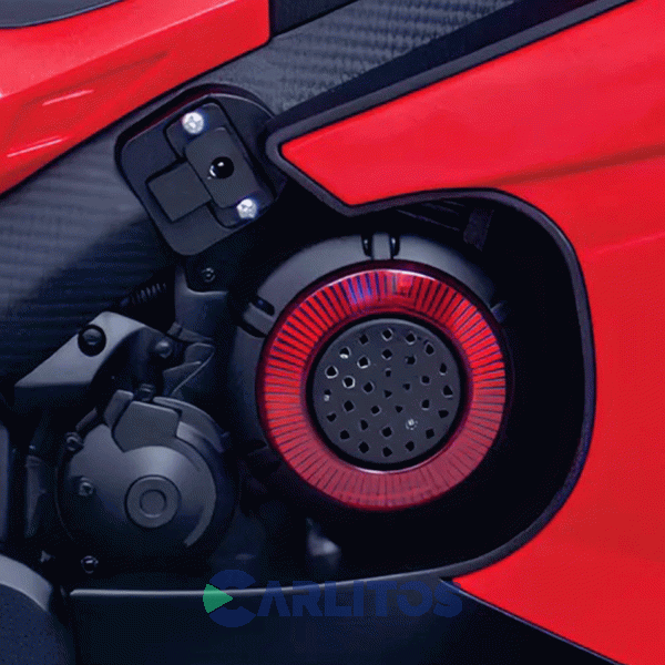 Moto Eléctrica SP Max Biemme 12 V Con Luces Y Sonido 9000 Roja