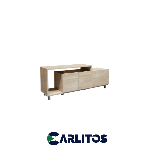 Rack Tv 2 Puertas 2 Cajones Platinum Savanna