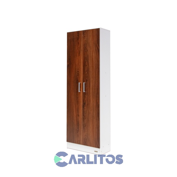 Organizador Multifunción 2 Puertas Platinum Blanco y Roble Antiguo