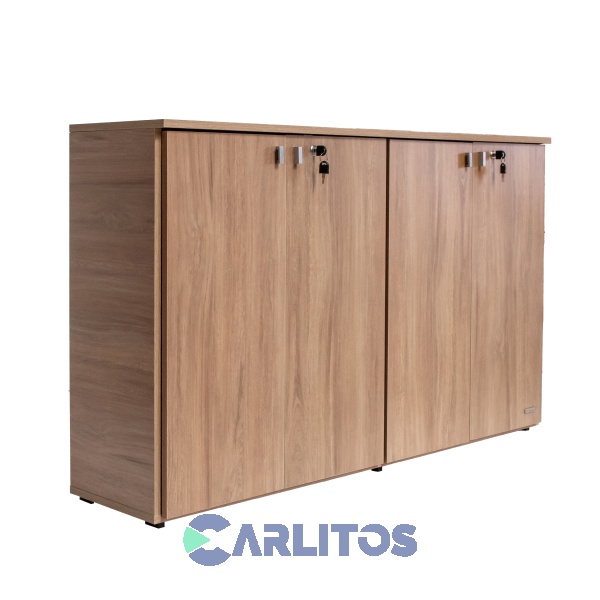 Biblioteca Profesional Baja 4 Puertas Platinum Acacia