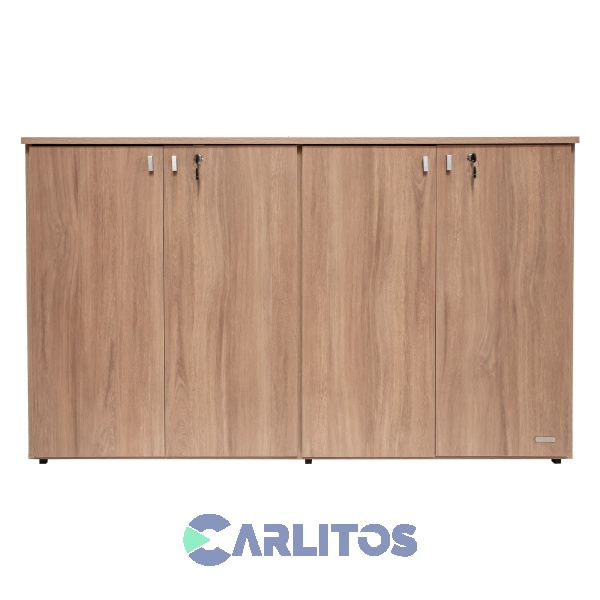 Biblioteca Profesional Baja 4 Puertas Platinum Acacia