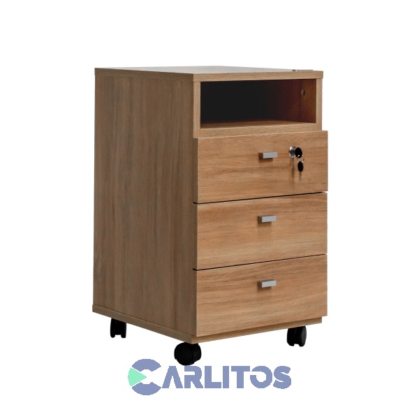 Cajonera Profesional 3 Cajones Platinum Acacia