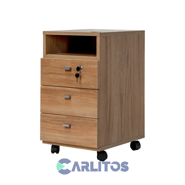 Cajonera Profesional 3 Cajones Platinum Acacia