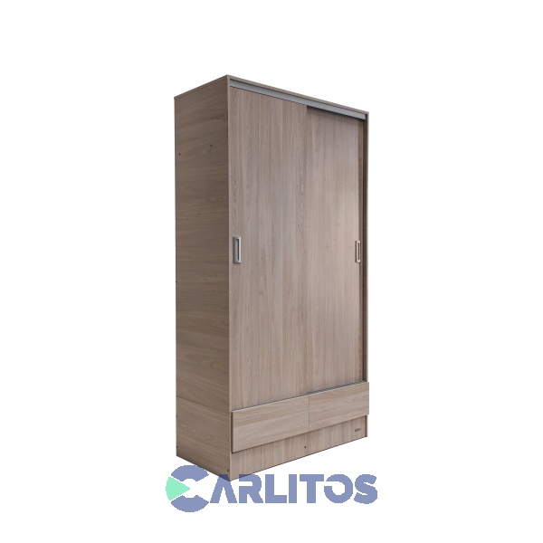 Placard 1.21 Mts Puertas Corredizas Platinum Gris Andino