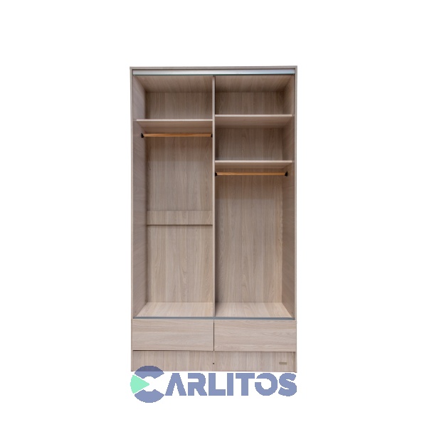 Placard 1.21 Mts Puertas Corredizas Platinum Gris Andino