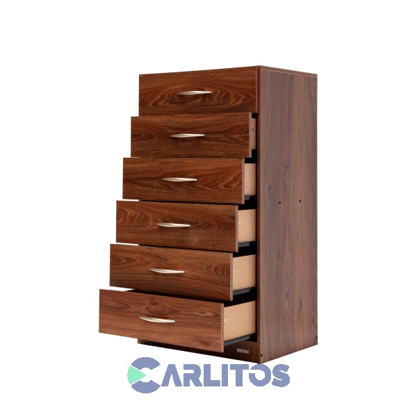 Chiffonier 6 Cajones Platinum Roble Antiguo