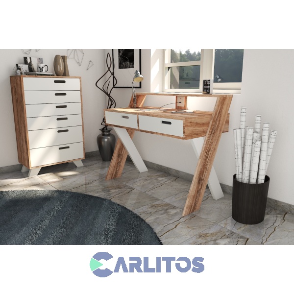 Chiffonier Línea Nordic La Esperanza Atakama y Laqueado Blanco