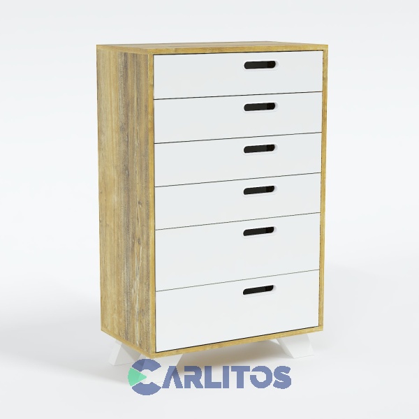 Chiffonier Línea Nordic La Esperanza Atakama y Laqueado Blanco