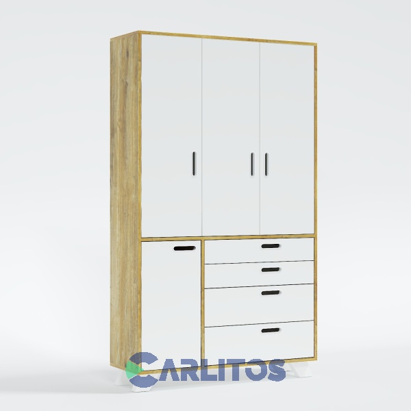 Placard 1.20 Mts Línea Nordic La Esperanza Atakama y Laqueado Blanco