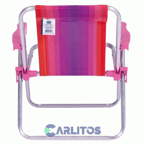 Sillon De Aluminio Infantil Fijo Rafia 2122 Rosa