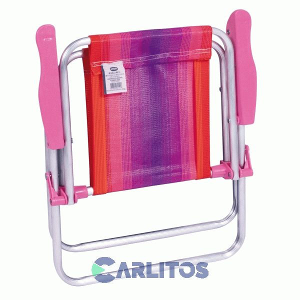Sillon De Aluminio Infantil Fijo Rafia 2122 Rosa