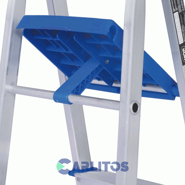Escalera 3 Escalones Aluminio 1.12 Metros Mor 5101