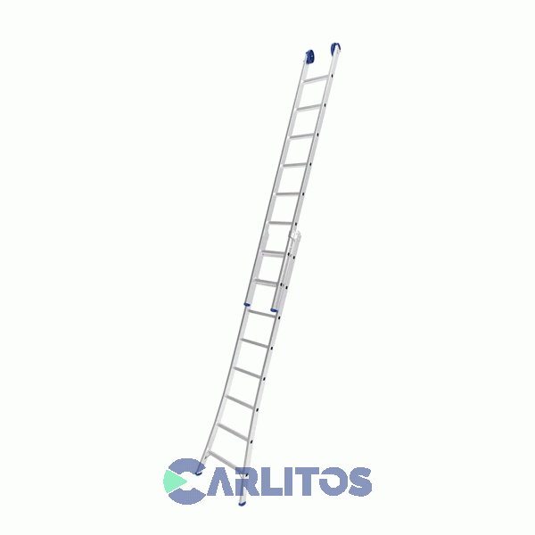 Escalera Extensible 2X8 Escalones De Aluminio 4.21 Metros
