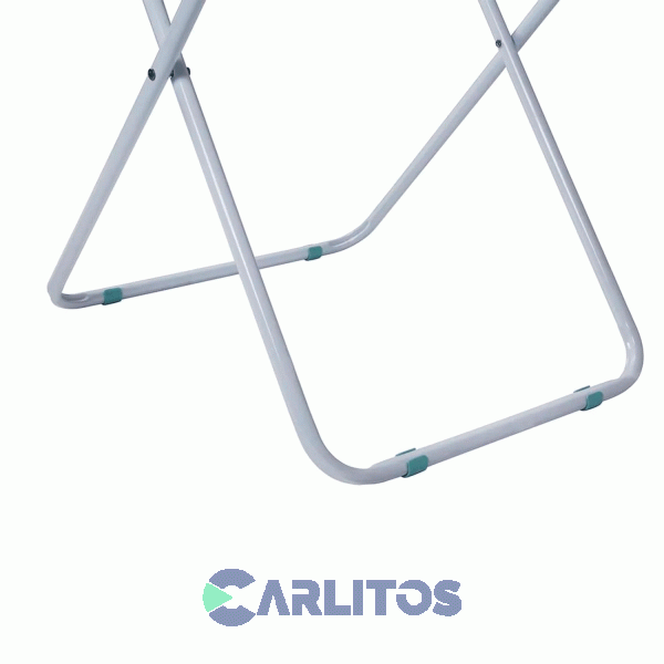 Tender De Pie Slim Con Aletas 6 Varillas Plegable Mor 6105 Blanco