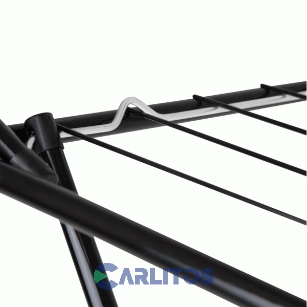 Tender De Pie Slim Con Aletas 6 Varillas Plegable Mor 6216 Negro