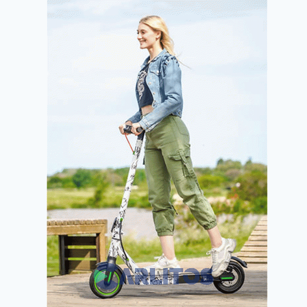 Monopatín Scooter Eléctrico Stark Strive 6021 Print Blanco
