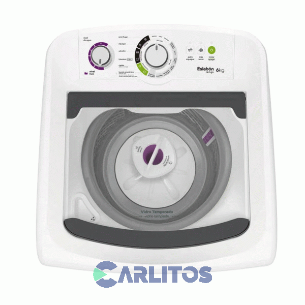 Lavarropa Carga Superior Eslabón De Lujo 6 KG - 750 RPM Blanco Ewh06ab