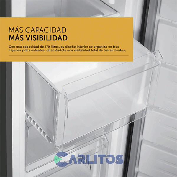 Freezer Vertical Acero Inoxidable Digital 179 Litros Vondom Fr140nofrost