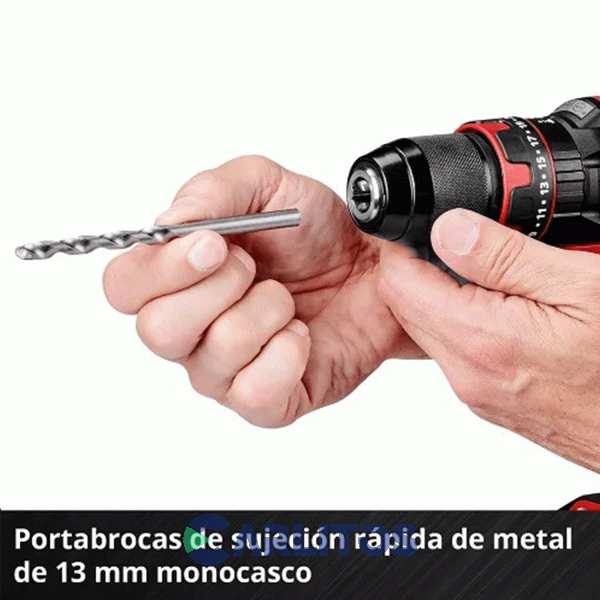 Taladro Atornillador Einhell 13 Mm Inalambrico 18 V En Kit Te-cd 18/44 Li-i (1 X 2.5Ah)
