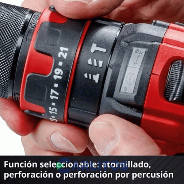 Taladro Atornillador Einhell 13 Mm Inalambrico 18 V En Kit Te-cd 18/44 Li-i (1 X 2.5Ah)