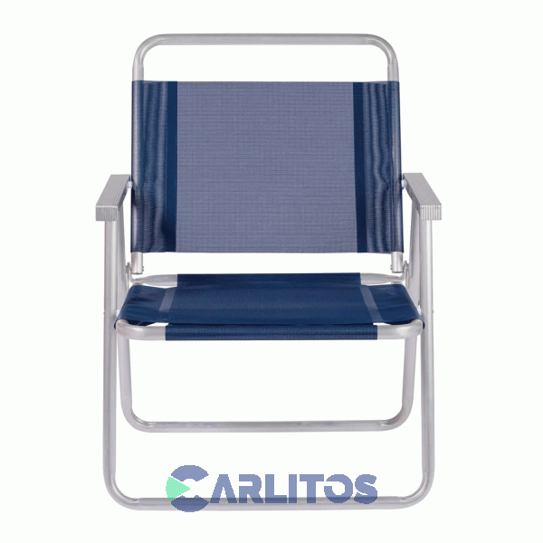Sillón de Aluminio Oversize Tela Sannet Fijo Mor 2132 Azul Marino