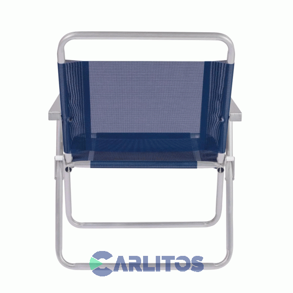 Sillón de Aluminio Oversize Tela Sannet Fijo Mor 2132 Azul Marino