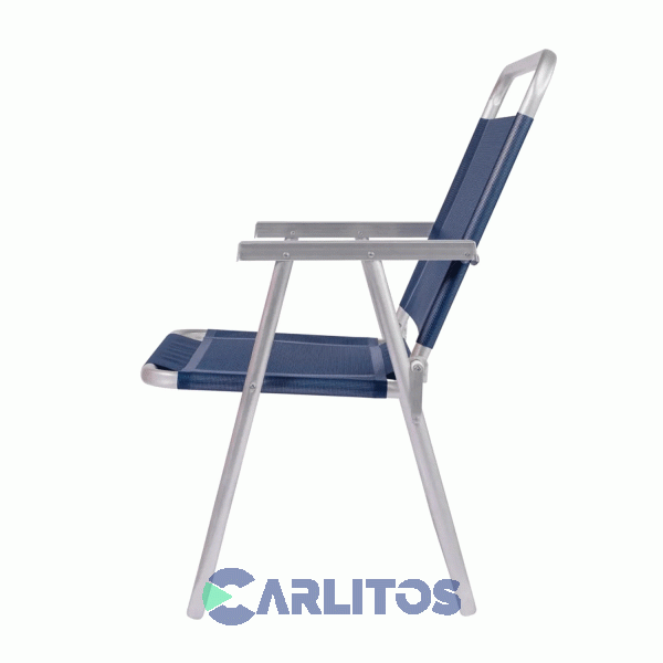 Sillón de Aluminio Oversize Tela Sannet Fijo Mor 2132 Azul Marino