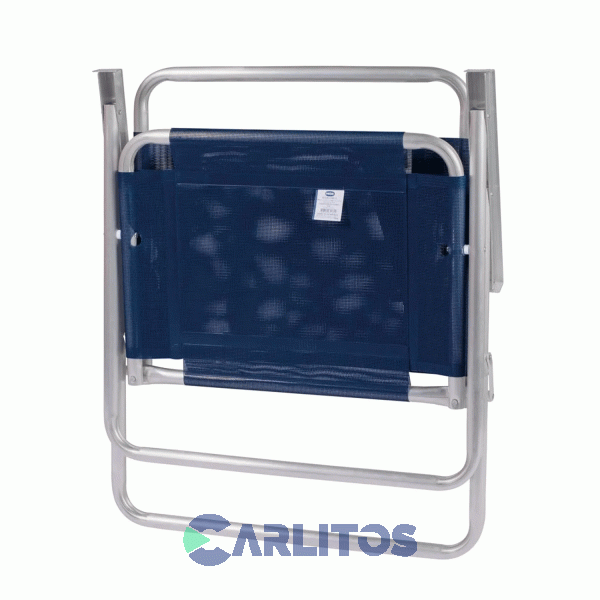 Sillón de Aluminio Oversize Tela Sannet Fijo Mor 2132 Azul Marino