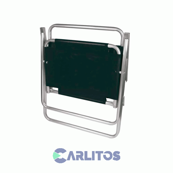 Sillón De Aluminio Oversize Tela Sannet Fijo Mor 2153 Negro