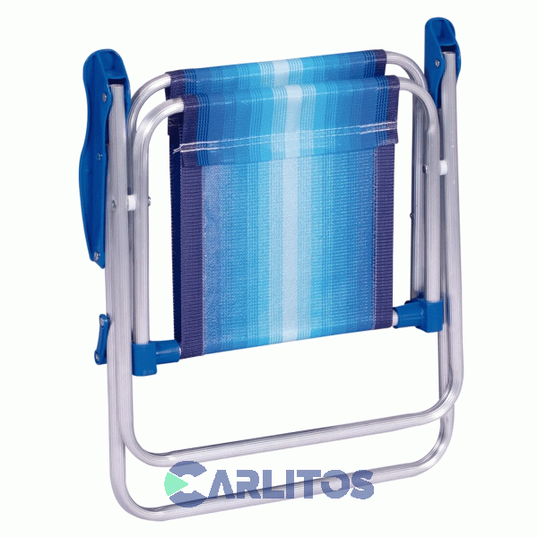 Sillon De Aluminio Infantil Rafia Fijo Mor 2121 Azul