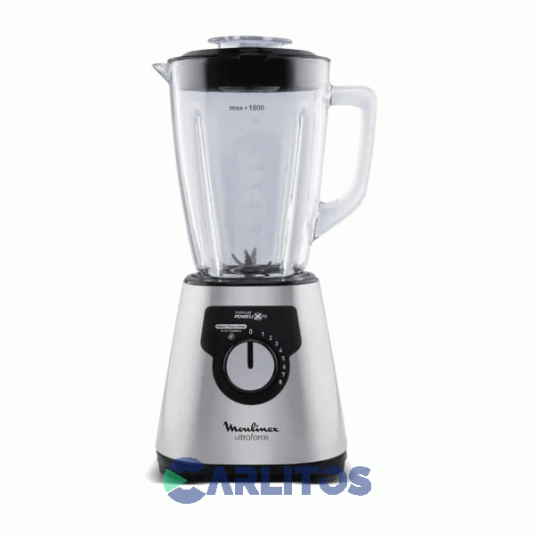 Licuadora Moulinex 1400 Watts Ultraforce 8 Velocidades Lm328c56 Acero Inoxidable