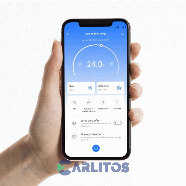 Aire Acondicionado Split Inverter 8700 Watts Frio/Calor Midea Msagic-30h-n10m
