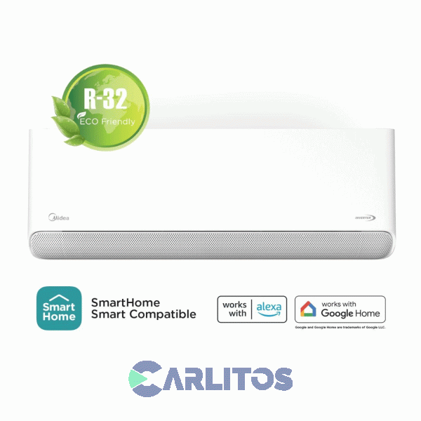 Aire Acondicionado Split Inverter Midea 3650 Watts Frio/Calor Mscbic-12h-n80f Breezeless