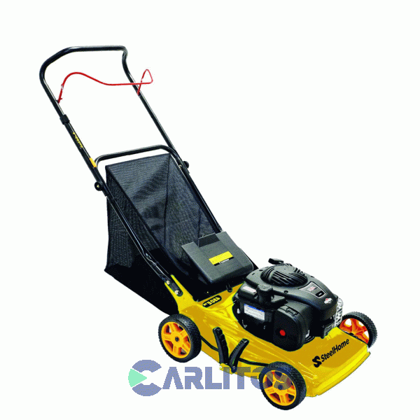 Cortadora De Césped A Explosión Steel Home 4.5 HP Con Recolector 6 P.Corte R62ne
