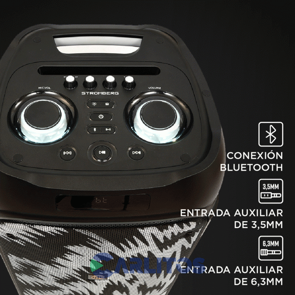 Parlante Torre Con Bluetooth Y Bateria Stromberg-Carlson 100 Watts Rms Nova