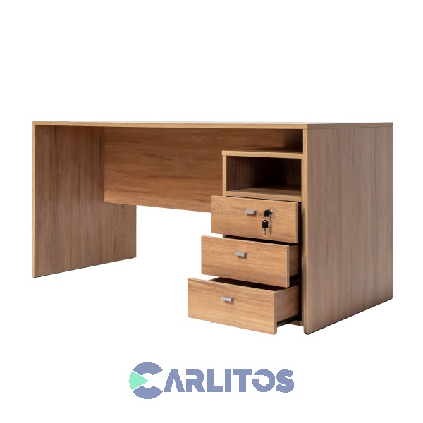 Escritorio Profesional 3 Cajones 1.50 Mts Platinum Acacia