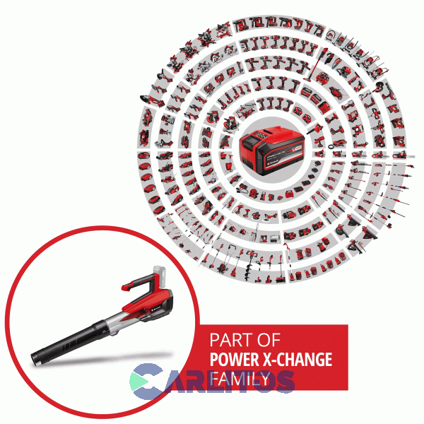 Soplador Inalámbrico Einhell 18 V 3433555 Gp-Lb 18/200 Li E-Solo