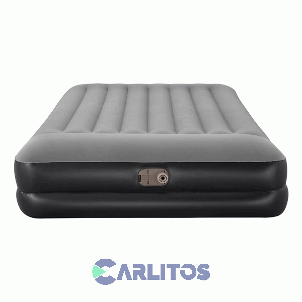 Colchon Inflable Doble Con Inflador Electrico 203 X 152 X 46 Cm Bestway 67403