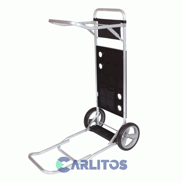 Carrito Para Playa Mor Aluminio Con Extensión Para Conservadora 2596 Negro