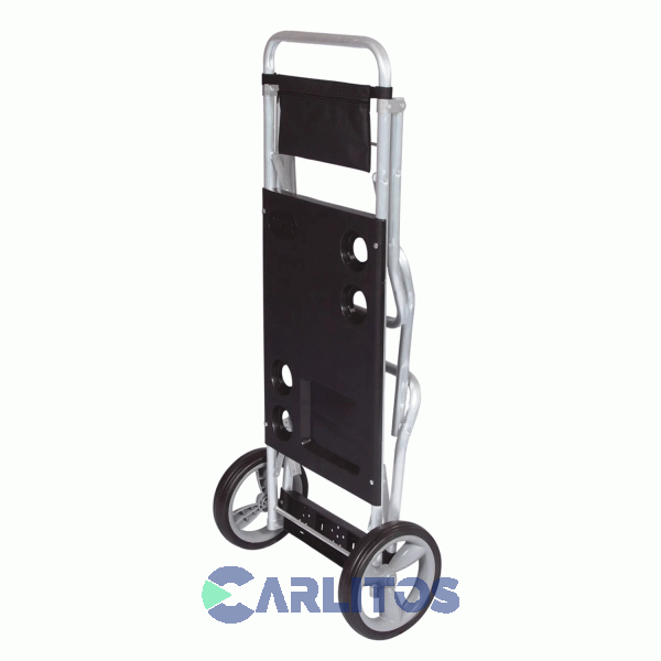 Carrito Para Playa Mor Aluminio Con Extensión Para Conservadora 2596 Negro