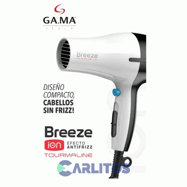 Secador De Pelo Ga.Ma Breeze 2100 Watts Arg Blanco Y Negro