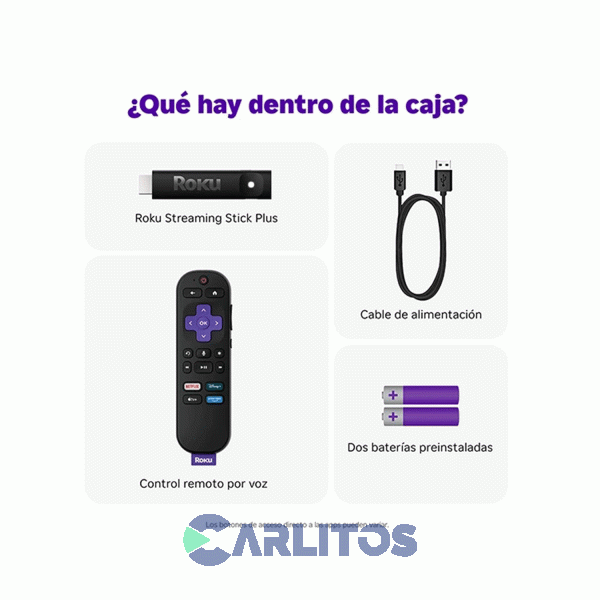 Smart Box Con Control Remoto Roku Streaming Stick Plus