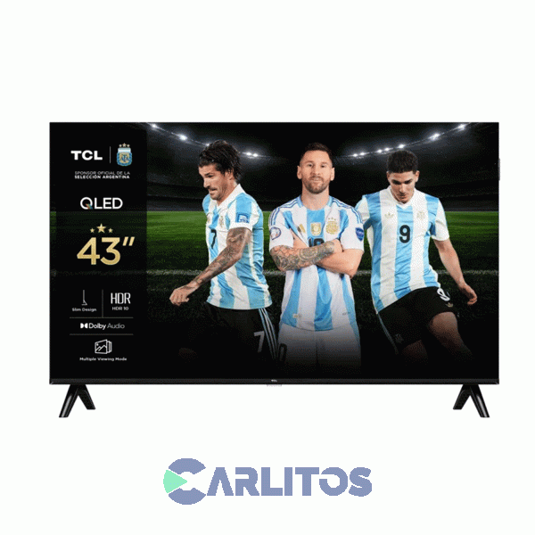 Smart TV Q-Led 43" 4K Ultra HD Tcl Con Google Tv 43s5k-f
