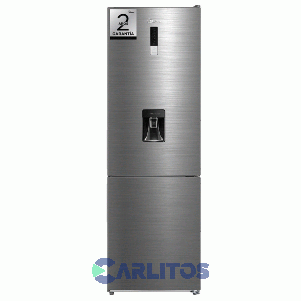Heladera No Frost Midea Combi Inverter 300 Litros Acero Inoxidable Mdrb424fge46a-w