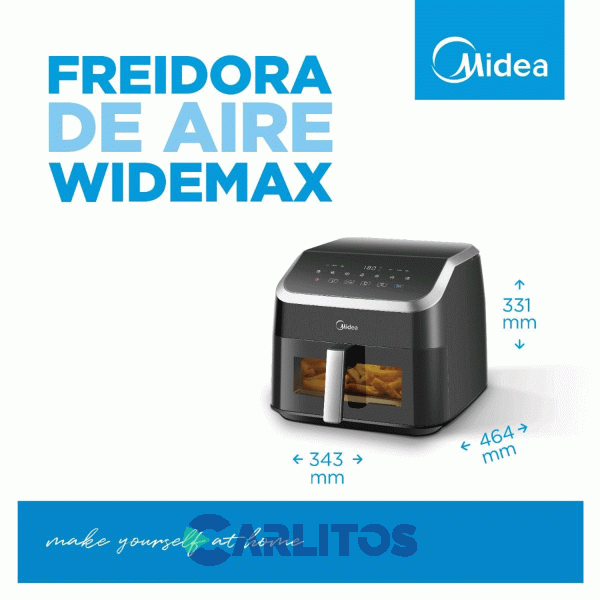 Freidora De Aire Midea Digital Negra Af-Dw85bar1