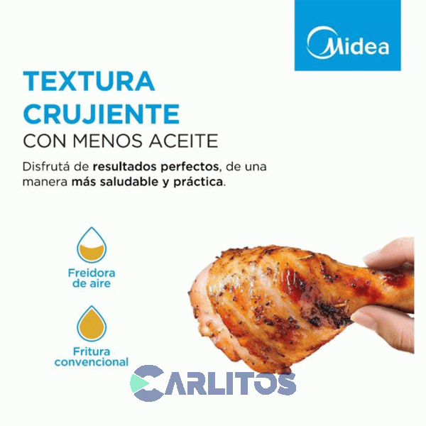 Freidora De Aire Midea Digital Negra Af-Dw85bar1