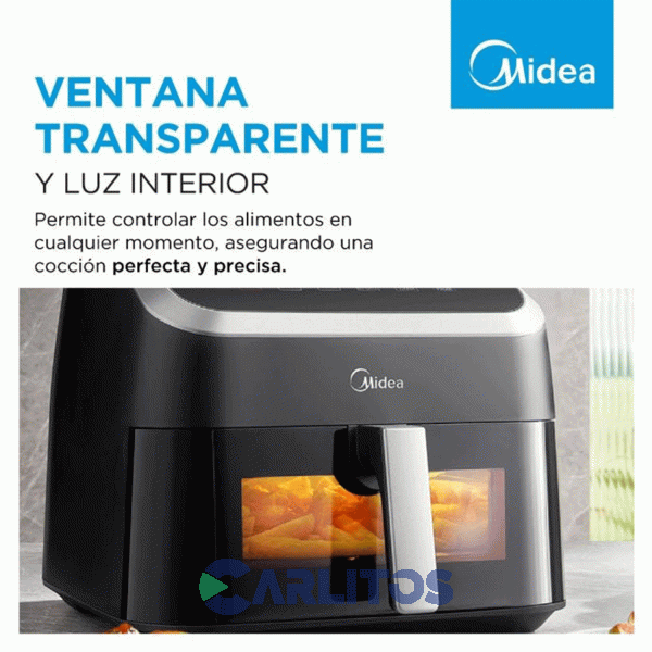 Freidora De Aire Midea Digital Negra Af-Dw85bar1