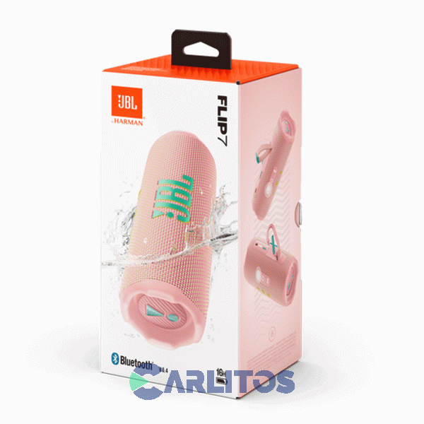 Parlante Portátil JBL Con Bluetooth Y Batería 35 Watts Rms Flip7pinkam