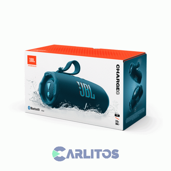 Parlante Portátil JBL Con Bluetooth Y Batería 45 Watts Rms Charge6Bluam Azul